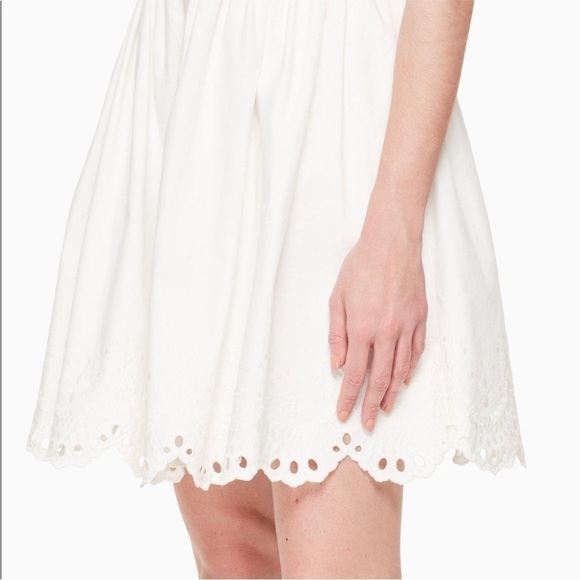 Kate Spade White Cutwork Denim Dress - Picture 6 of 6
